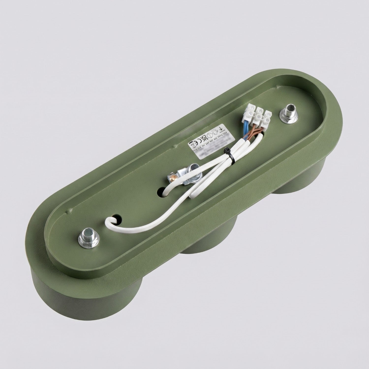 Plafonnier Modo 3 aluminium vert olive Gx53, vue 7