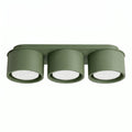 Plafonnier Modo 3 aluminium vert olive Gx53