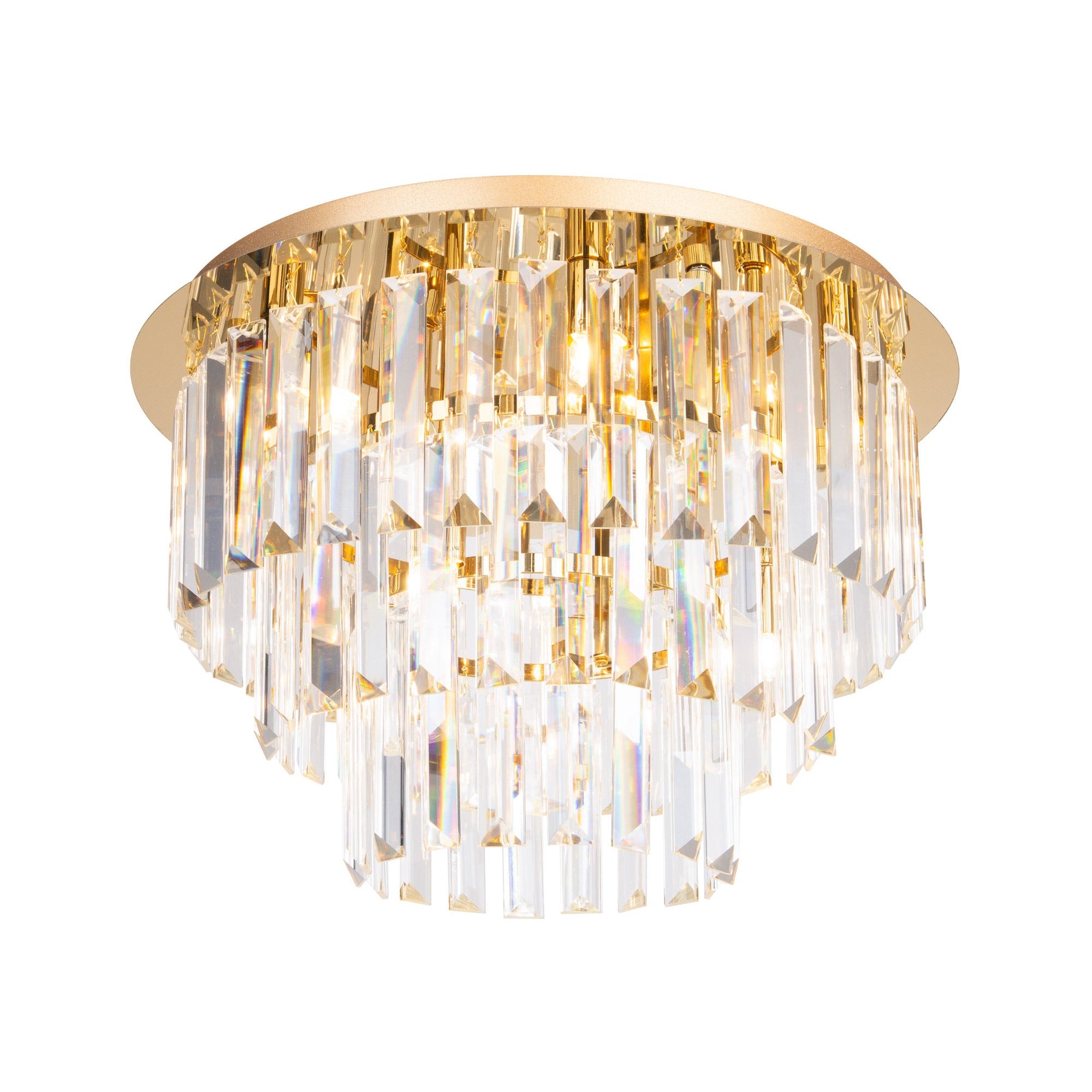 Plafonnier Monaco 42 cm doré G9