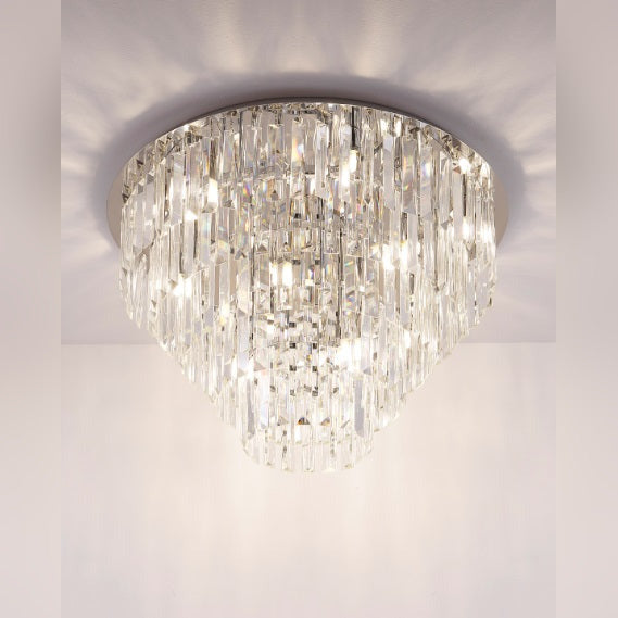 Plafonnier Monaco 60 cm chromé G9