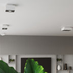 Plafonnier Mono 2 acier blanc ambiance intérieure