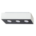 Plafonnier Mono 3 acier blanc