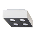 Plafonnier Mono 4 acier blanc
