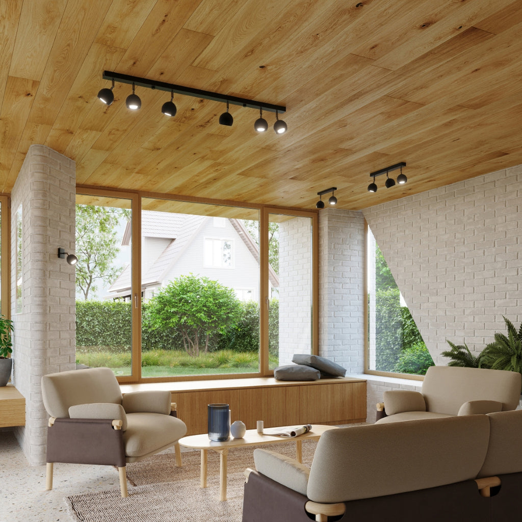 Luminaires Oculare noirs en situation dans un intérieur
