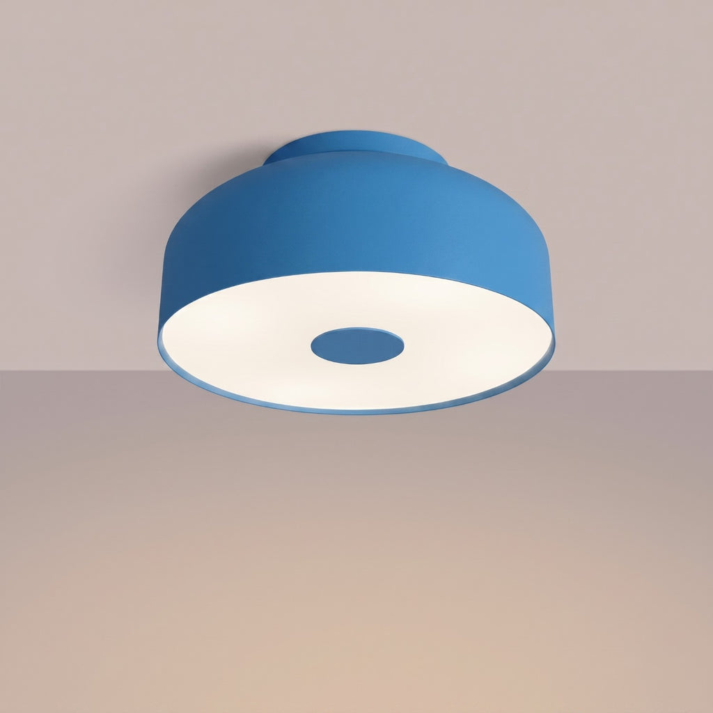 Plafonnier Omiq métal bleu azur E27, vue 3