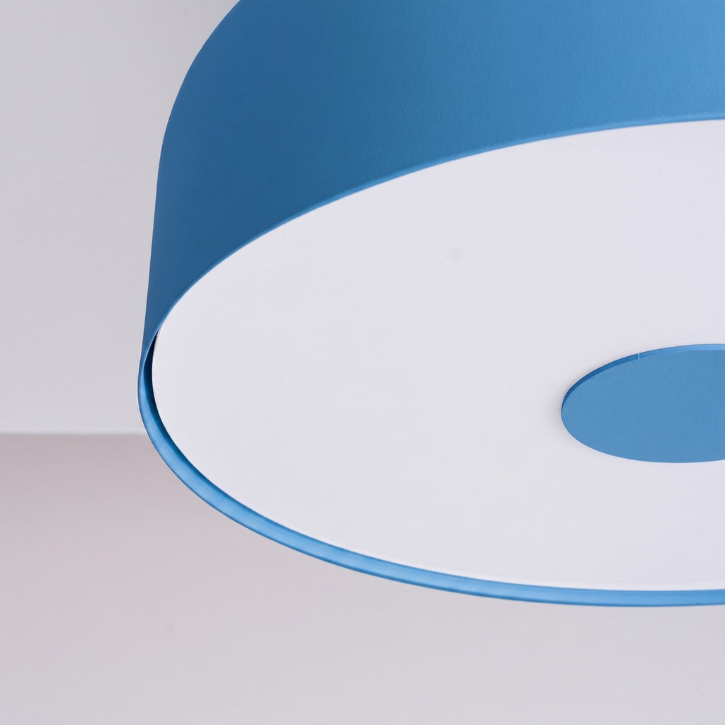 Plafonnier Omiq métal bleu azur E27, vue 5