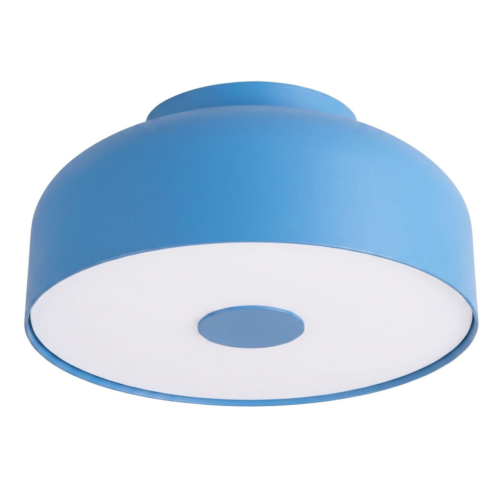Plafonnier Omiq métal bleu azur E27