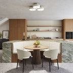 Plafonnier Omiq métal beige E27, ambiance chaleureuse
