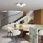 Plafonnier Omiq métal beige E27 en ambiance