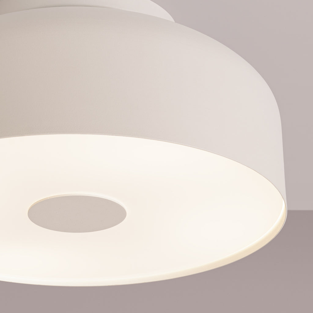 Plafonnier Omiq métal beige E27, détail