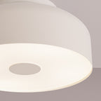 Plafonnier Omiq métal beige E27, détail