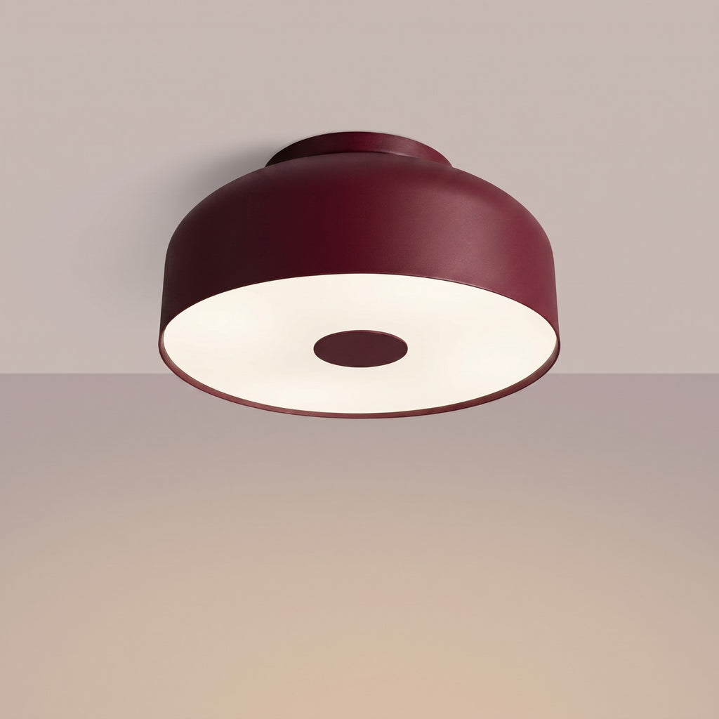 Plafonnier Omiq métal bordeaux E27, vue 3
