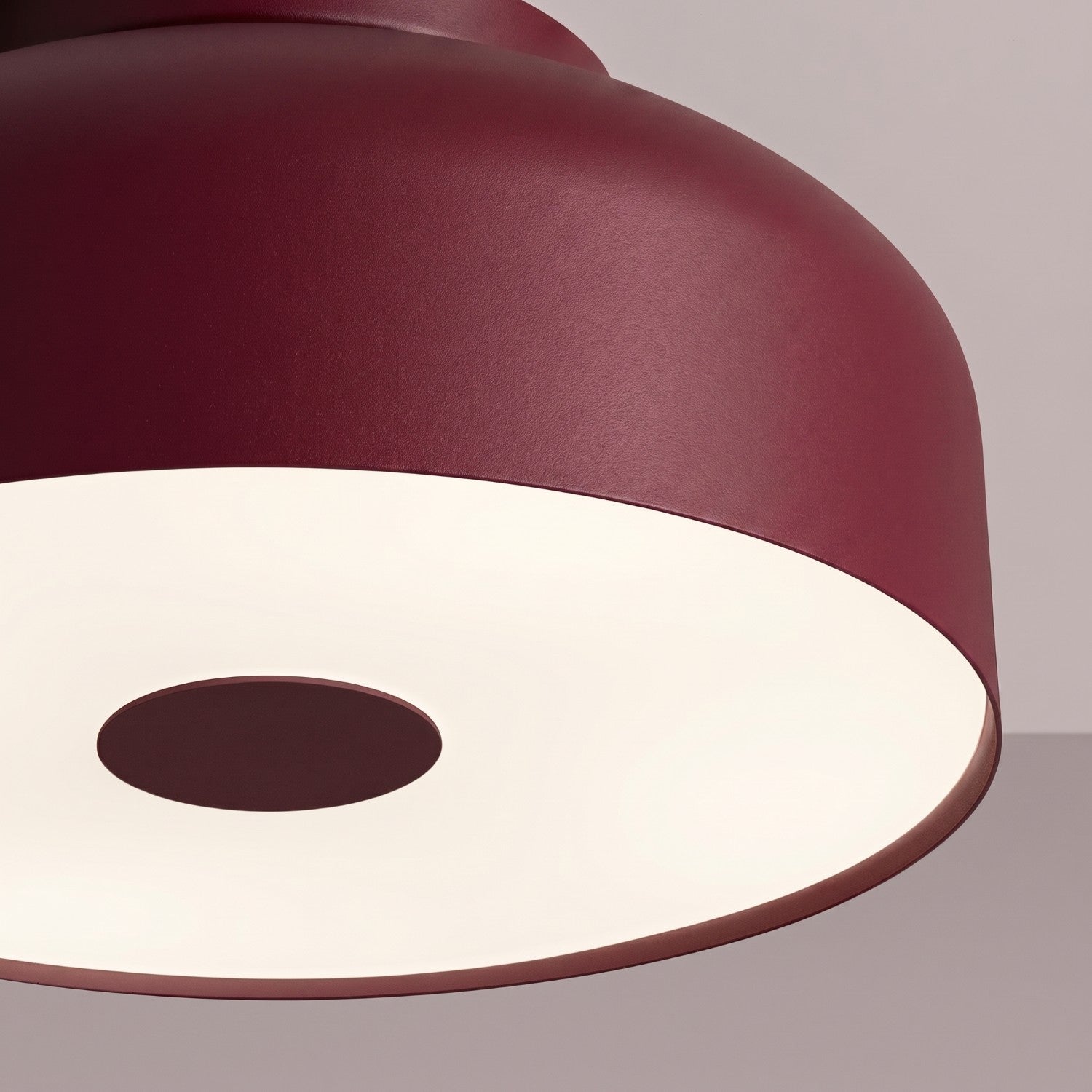 Plafonnier Omiq métal bordeaux E27, vue 4