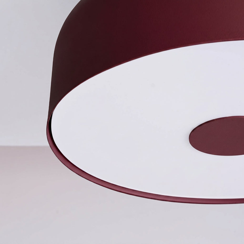 Plafonnier Omiq métal bordeaux E27, vue 5