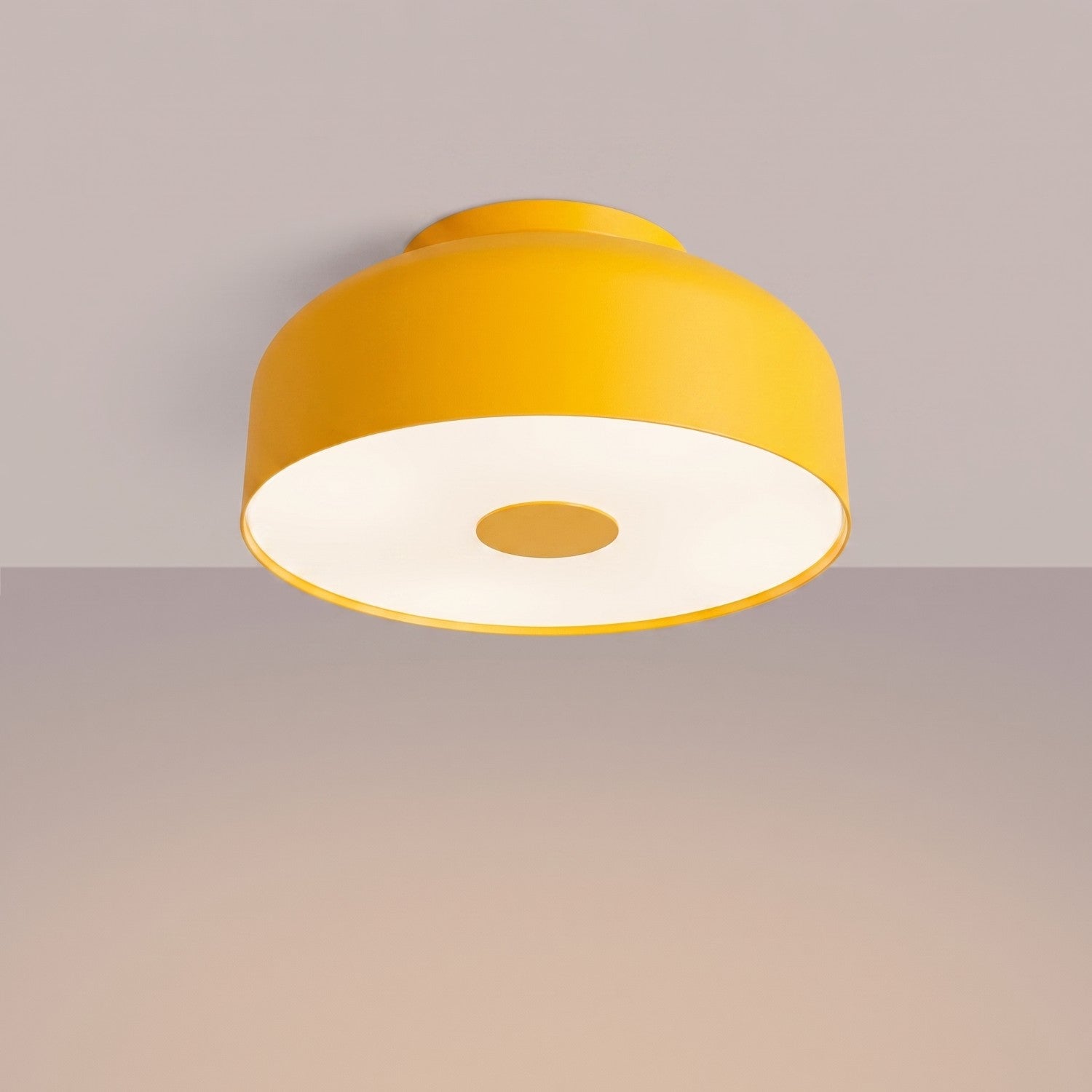 Plafonnier Omiq métal jaune E27, vue 3