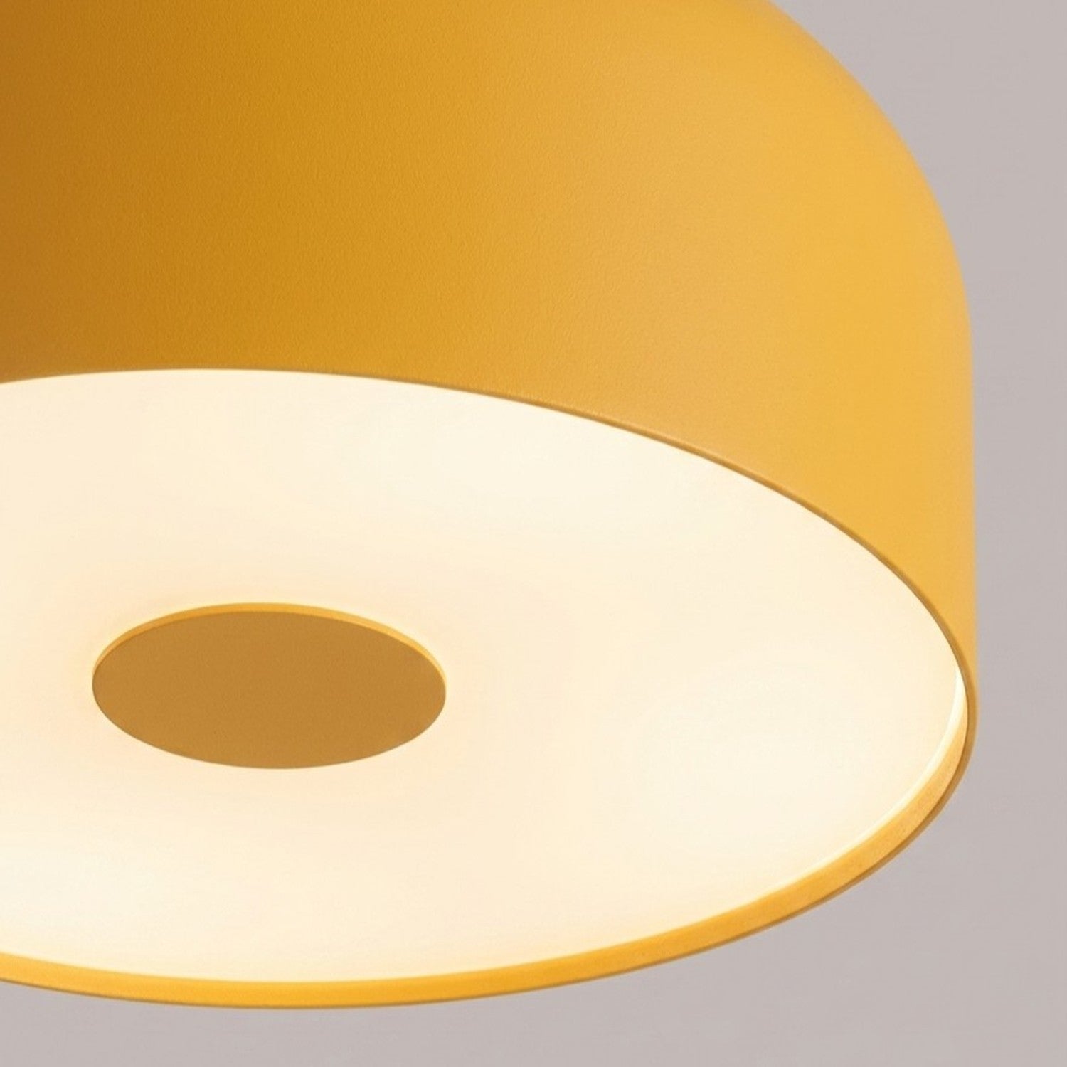 Plafonnier Omiq métal jaune E27, vue 4