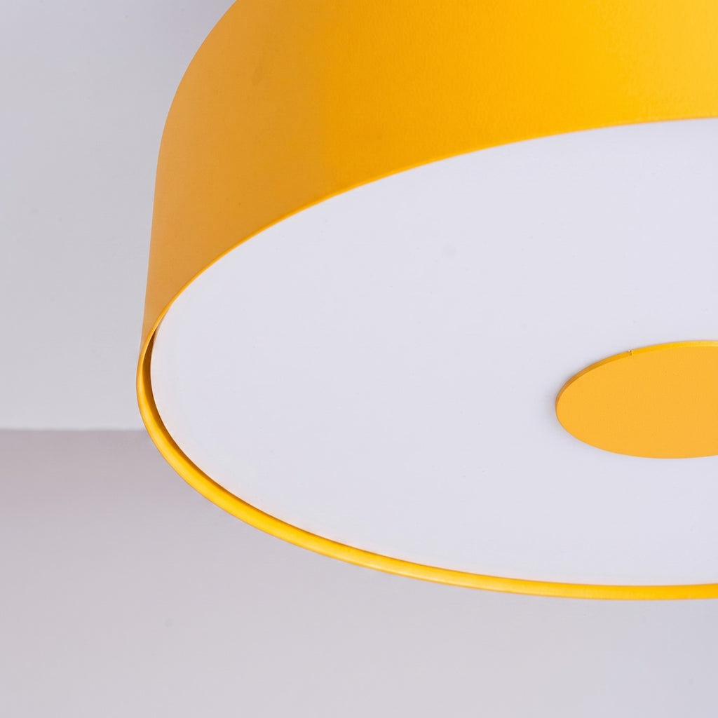 Plafonnier Omiq métal jaune E27, vue 5