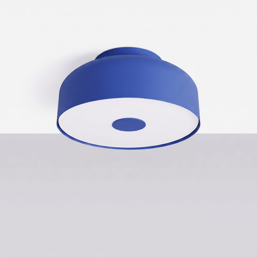 Plafonnier Omiq métal bleu outremer E27, vue 2