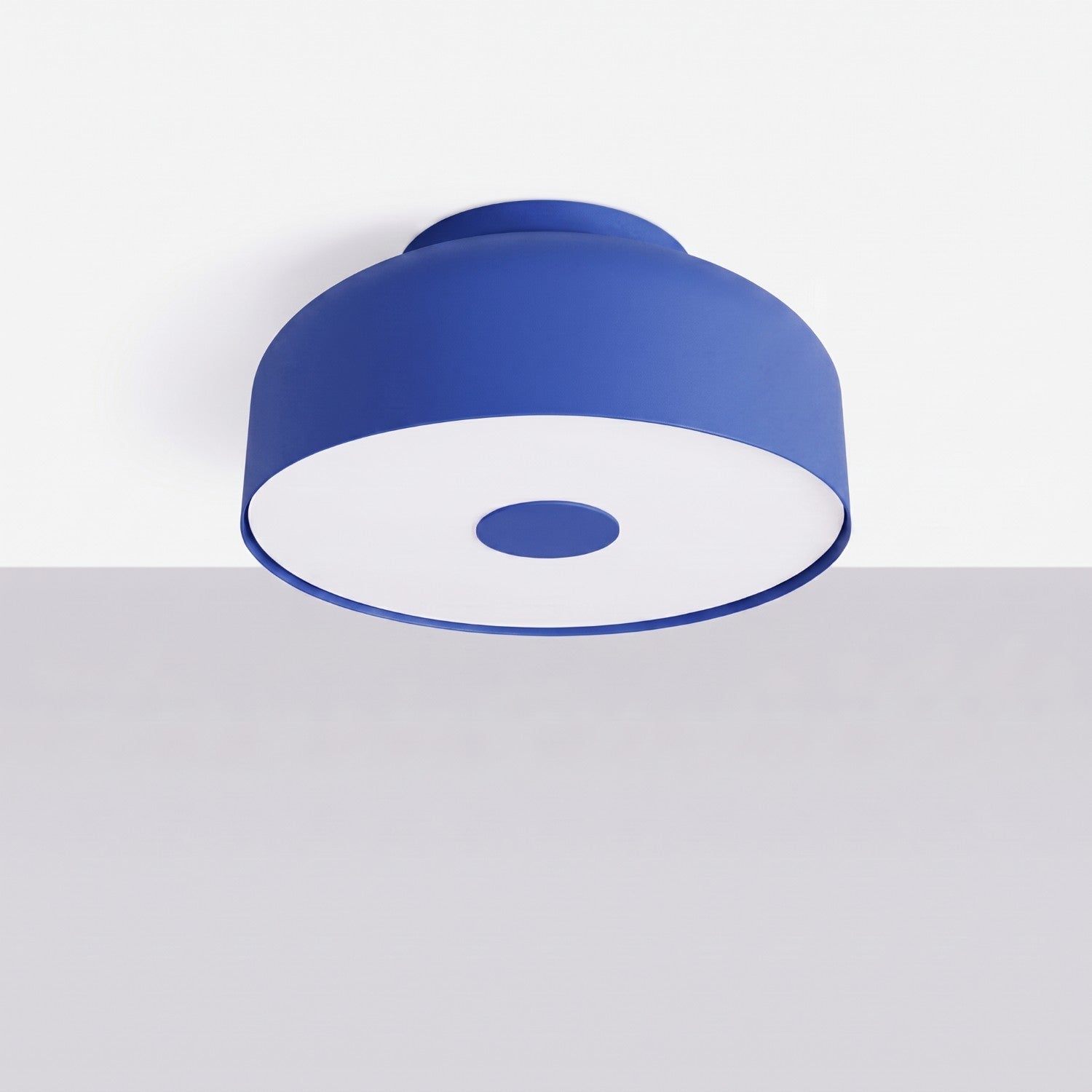 Plafonnier Omiq métal bleu outremer E27, vue 2