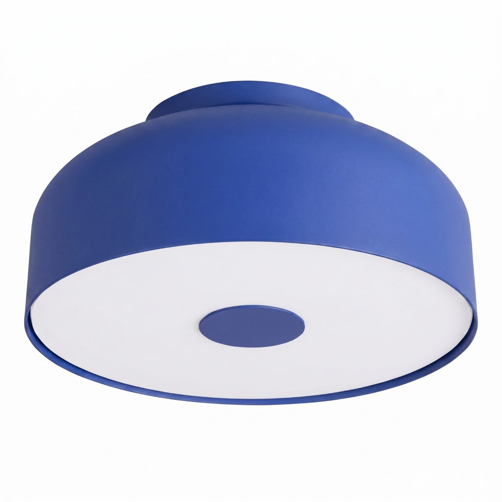 Plafonnier Omiq métal bleu outremer E27