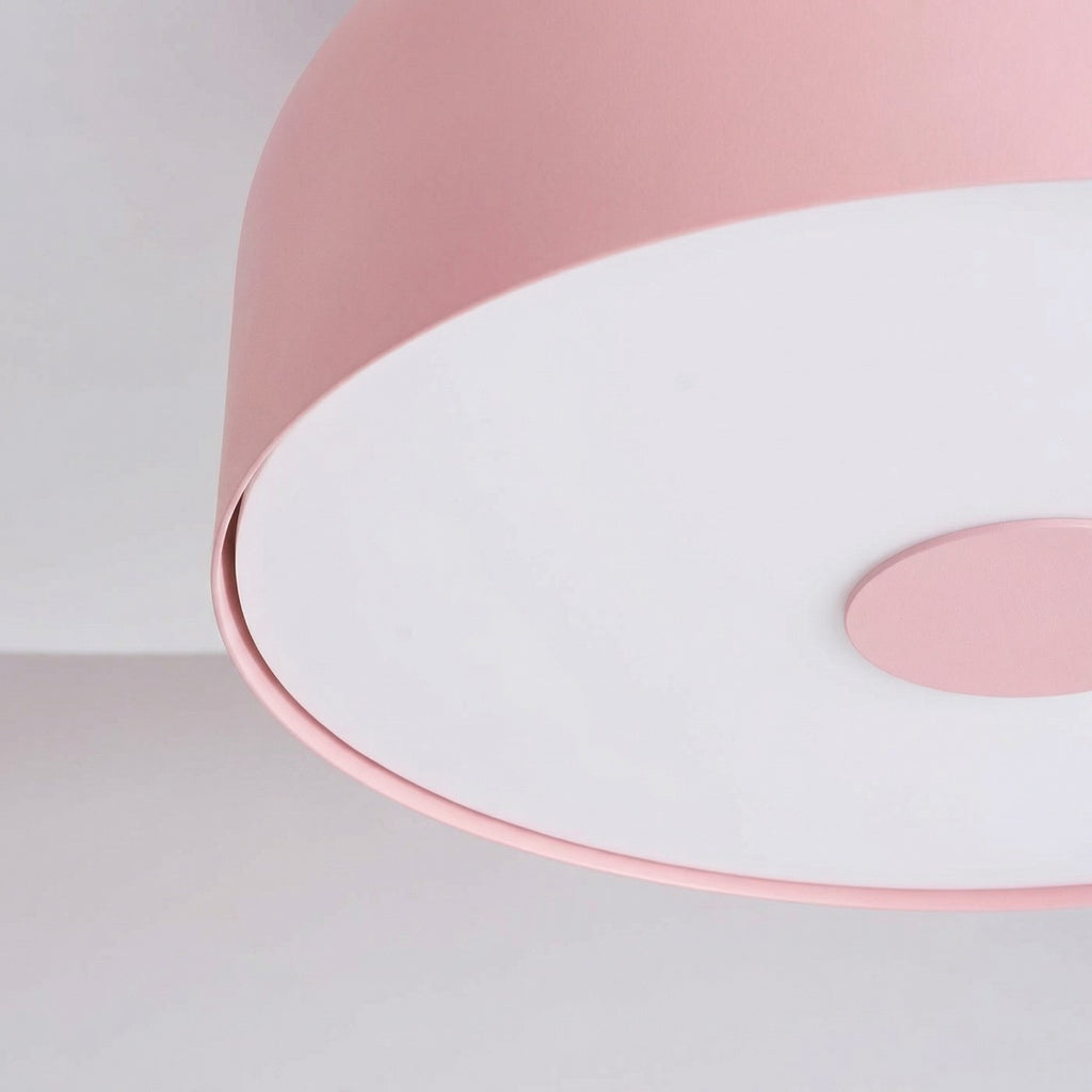 Plafonnier Omiq métal rose E27, vue 5