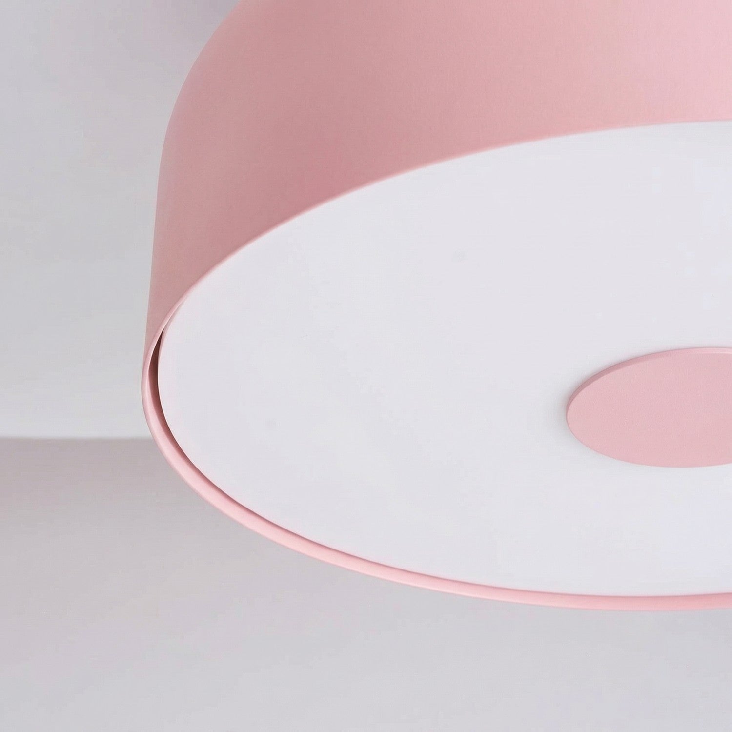 Plafonnier Omiq métal rose E27, vue 5