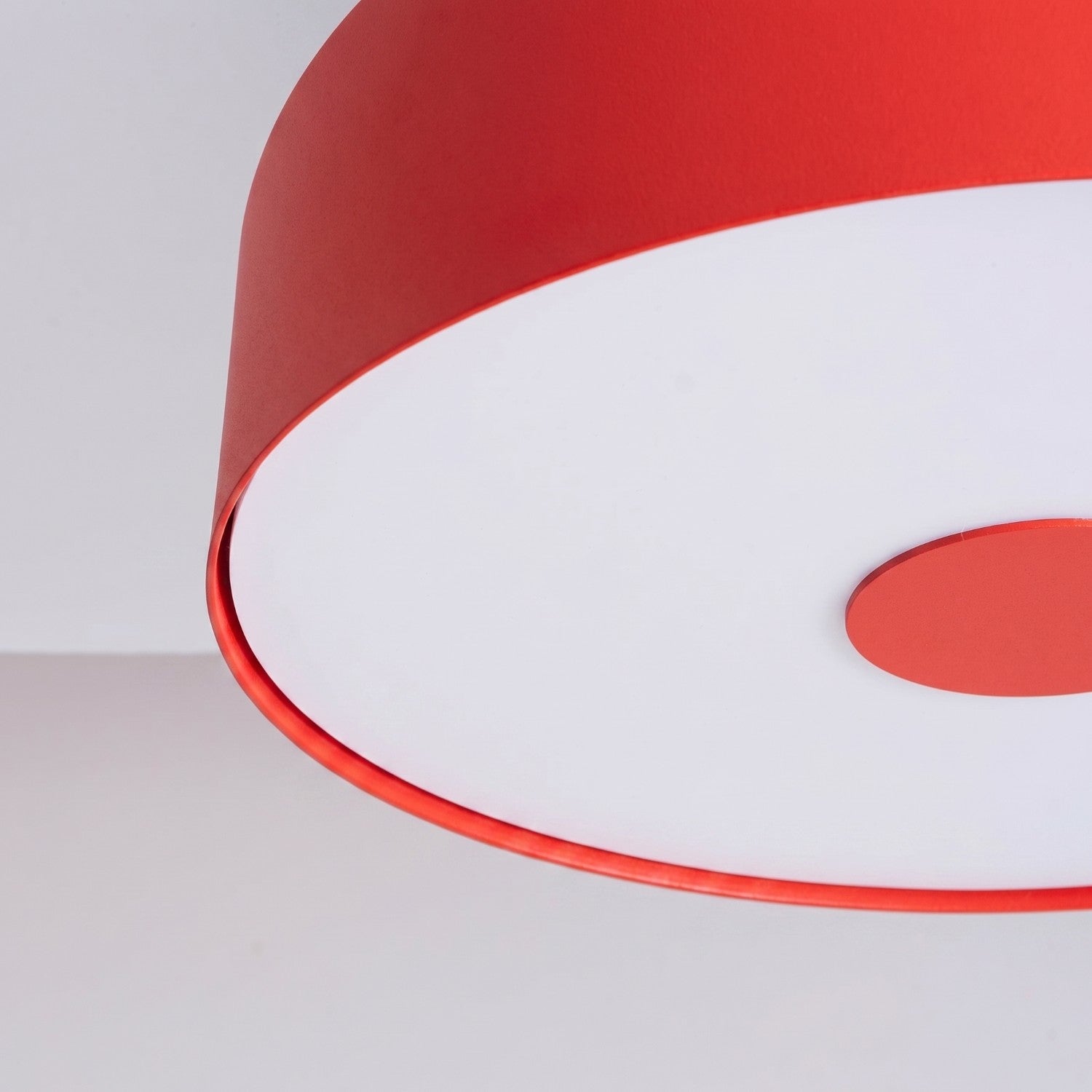 Plafonnier Omiq métal rouge E27, vue 5