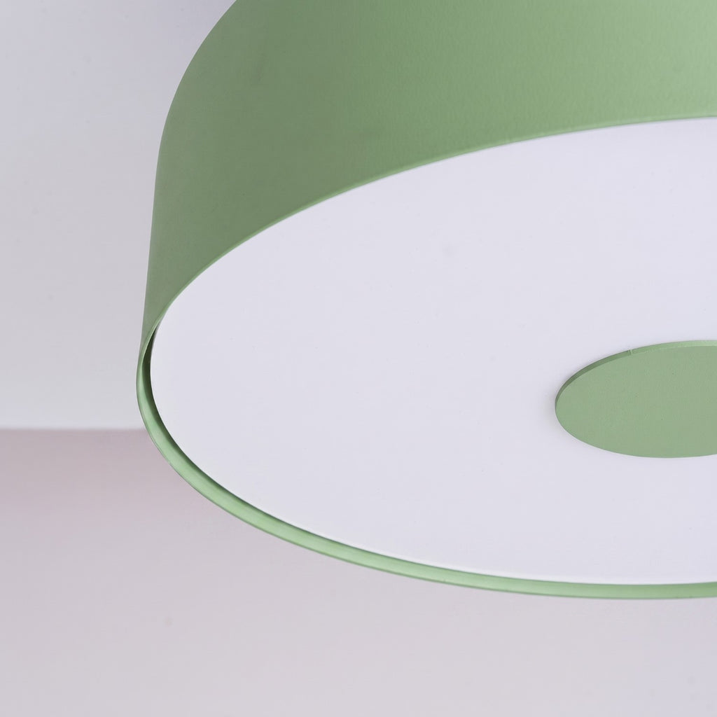 Plafonnier Omiq métal vert sauge E27, vue 5
