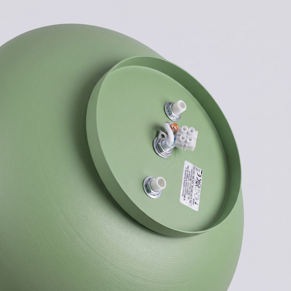 Plafonnier Omiq métal vert sauge E27, vue 6