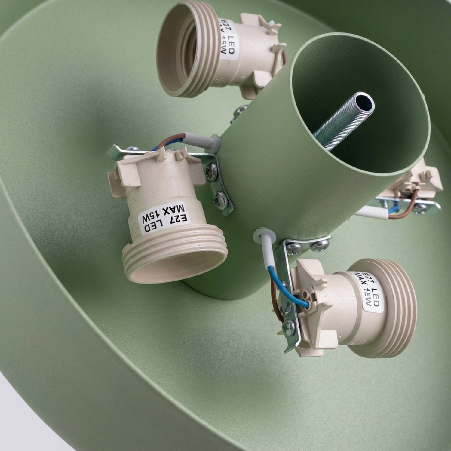 Plafonnier Omiq métal vert sauge E27, vue 7
