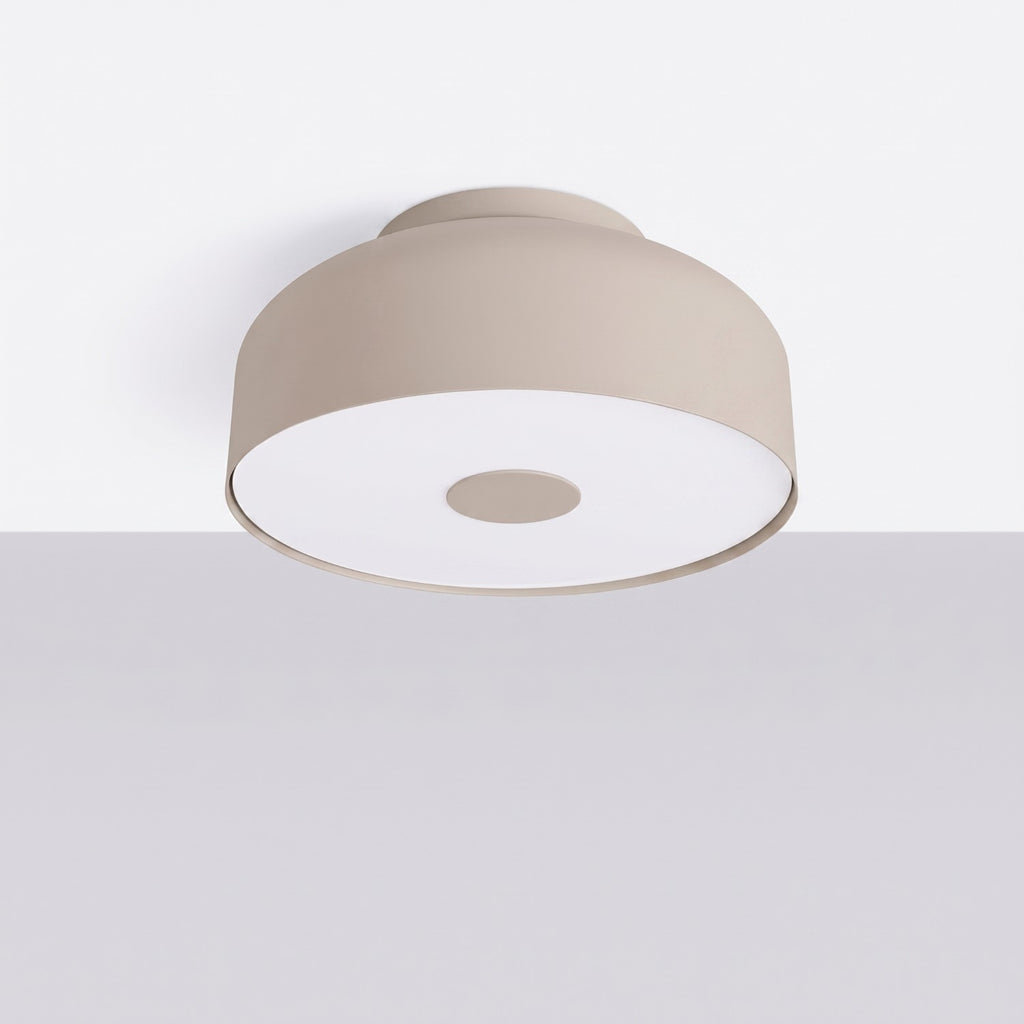 Plafonnier Omiq métal taupe E27, vue 2