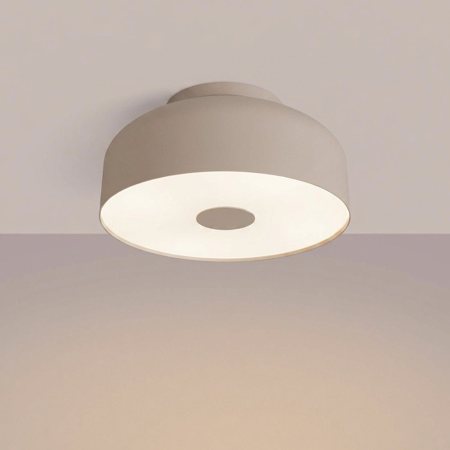 Plafonnier Omiq métal taupe E27, vue 3