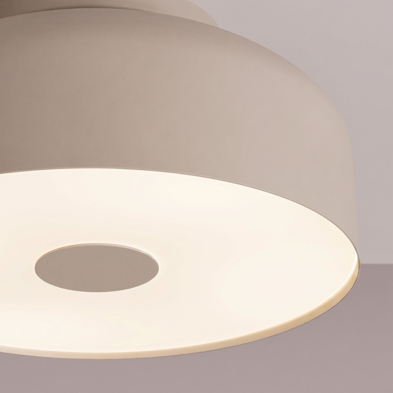 Plafonnier Omiq métal taupe E27, vue 4