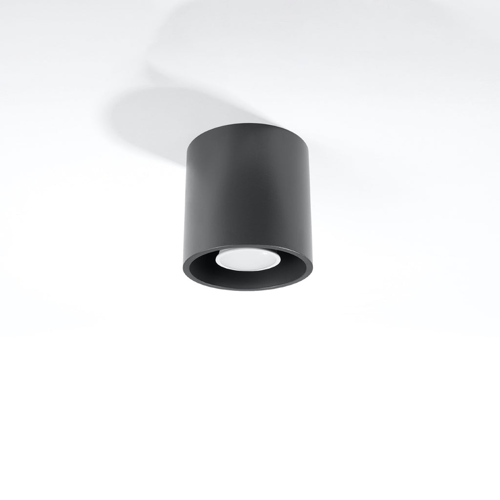Plafonnier Orbis 1 anthracite vue de profil
