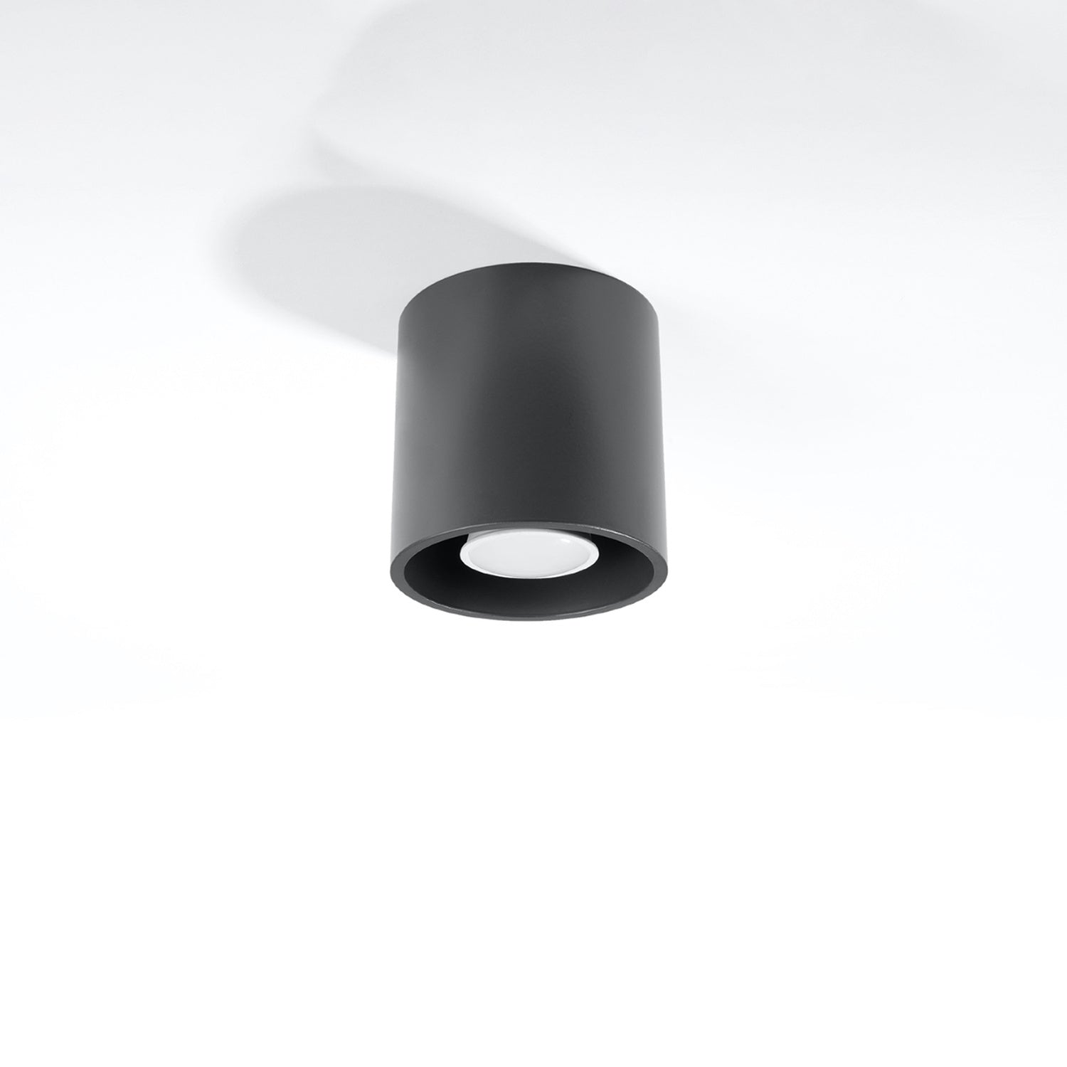 Plafonnier Orbis 1 anthracite vue de profil