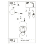 Plafonnier Orbis 1 aluminium blanc ambiance intérieure