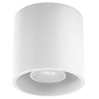 Plafonnier Orbis 1 aluminium blanc