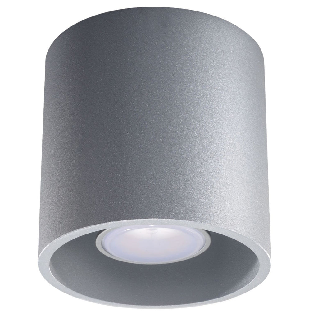 Plafonnier Orbis 1 aluminium gris