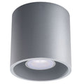 Plafonnier Orbis 1 aluminium gris