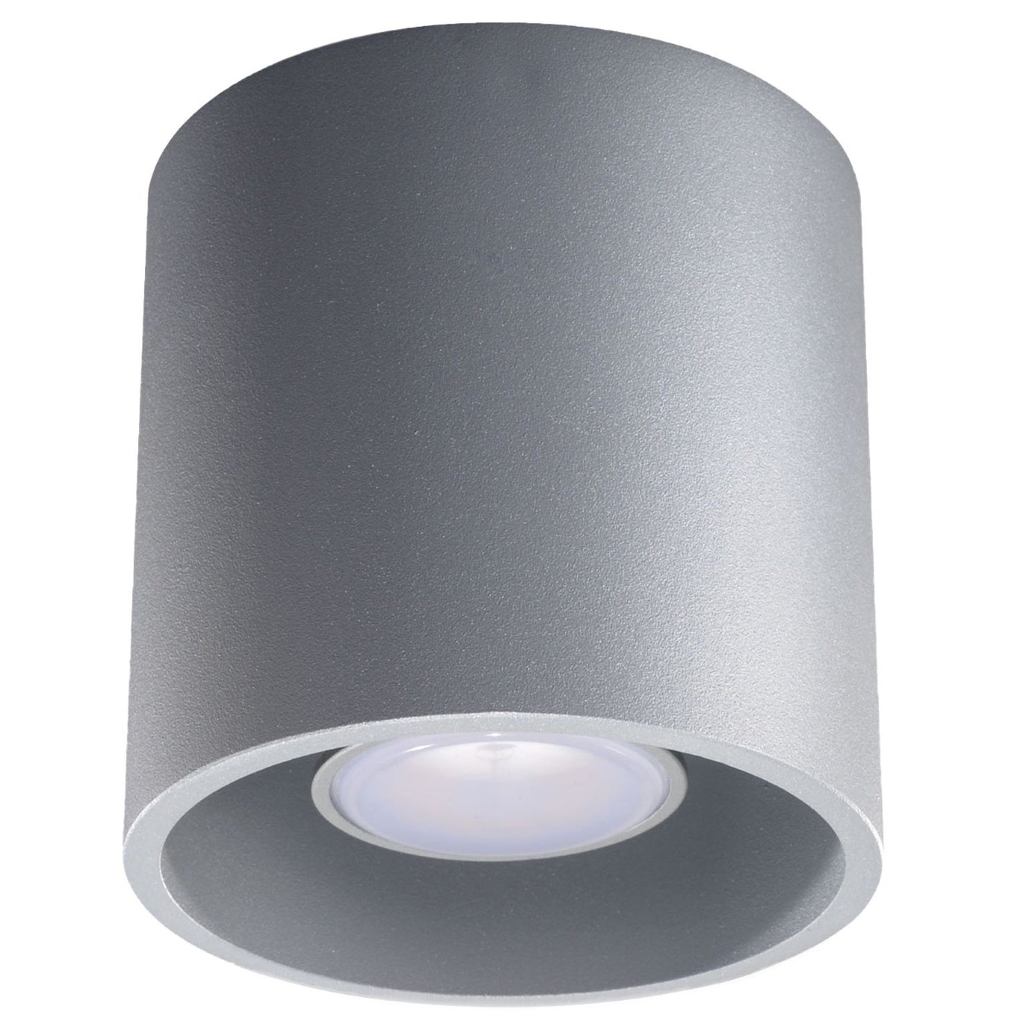 Plafonnier Orbis 1 aluminium gris