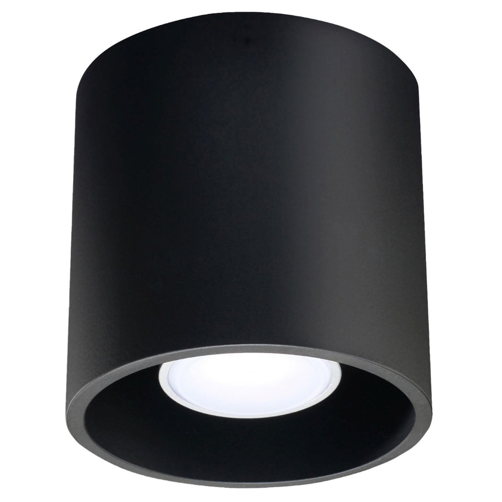 Plafonnier Orbis 1 aluminium noir