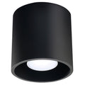 Plafonnier Orbis 1 aluminium noir