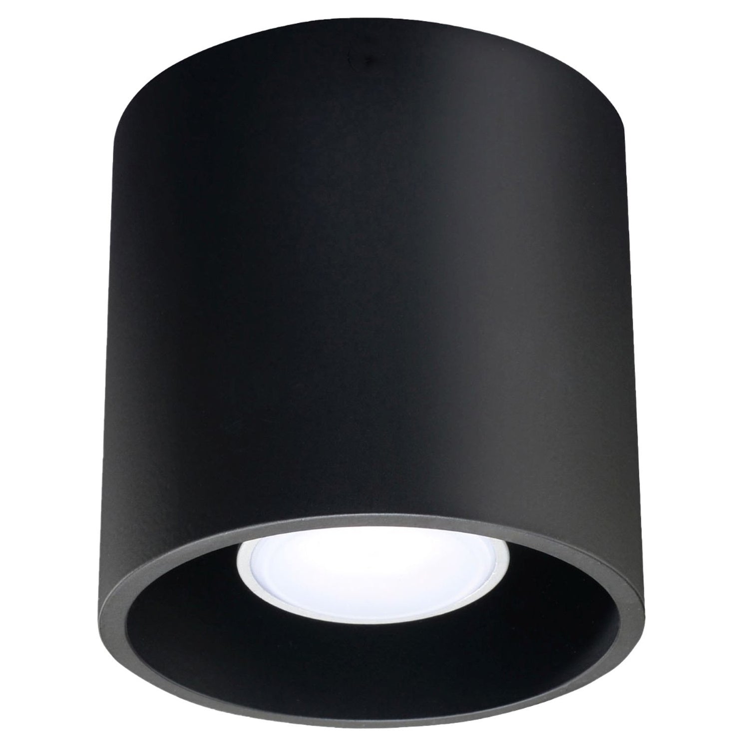 Plafonnier Orbis 1 aluminium noir
