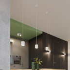 Plafonnier Orbis 2 aluminium blanc détail