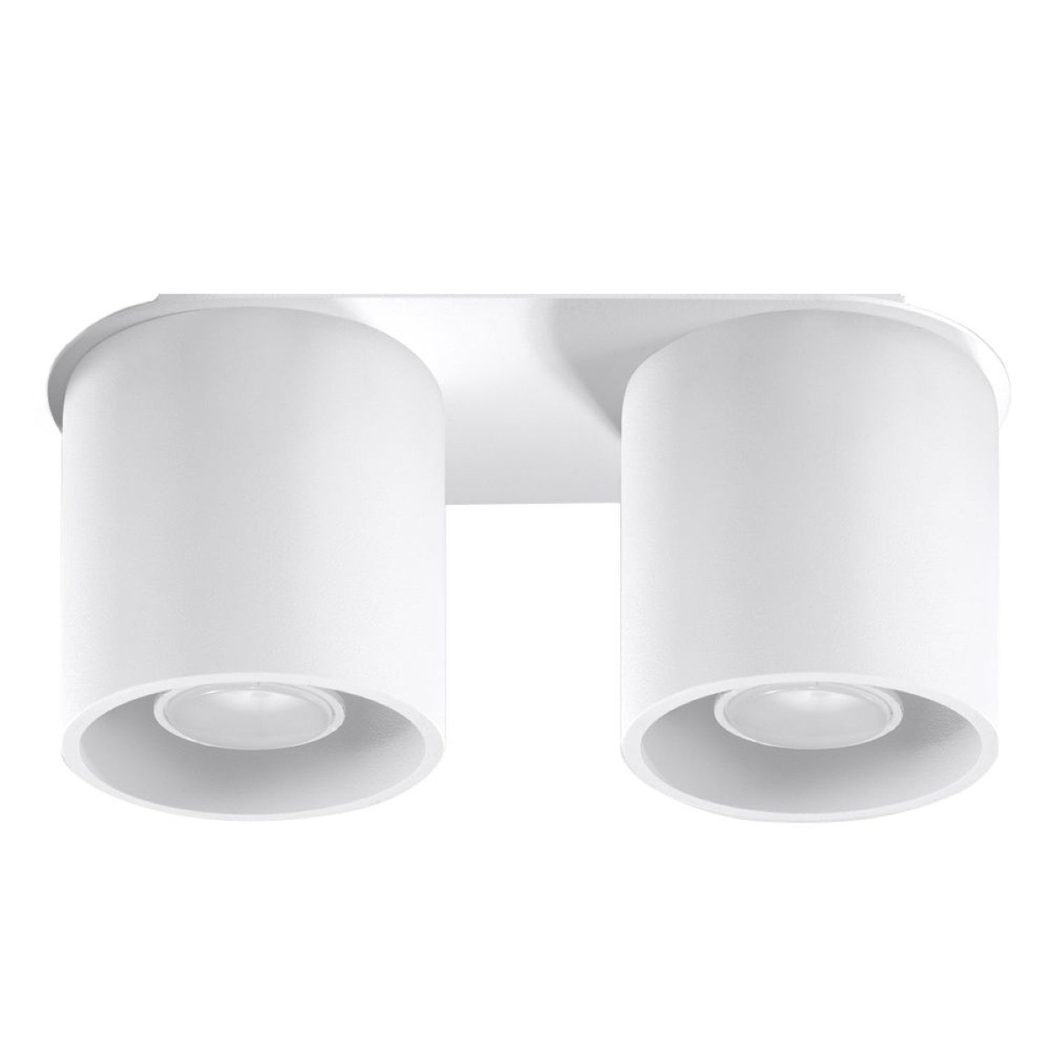 Plafonnier Orbis 2 aluminium blanc