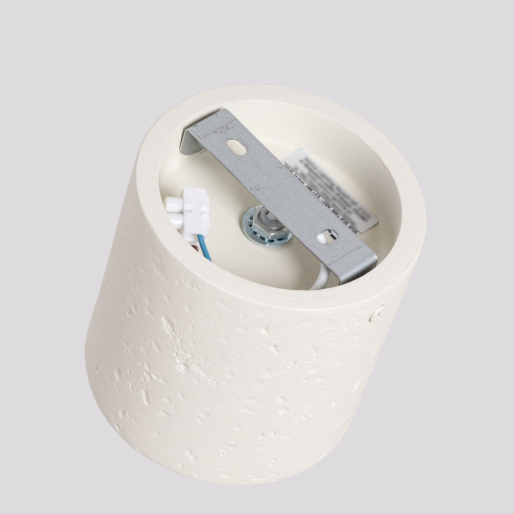 Plafonnier Orbis béton beige GU10 en ambiance