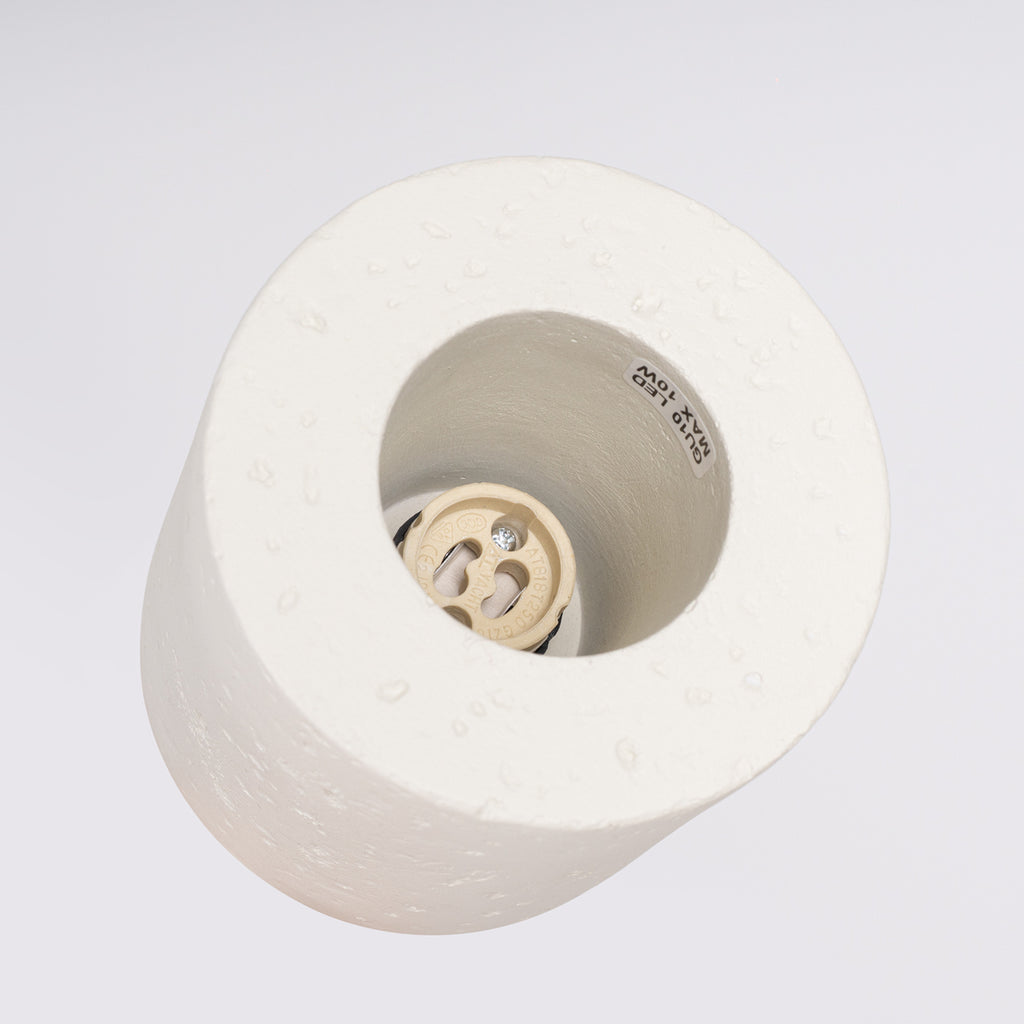 Plafonnier Orbis béton beige GU10, gros plan