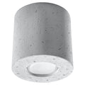 Plafonnier Orbis, un spot cylindrique en béton brut