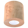 Plafonnier Orbis, un spot cylindrique en bois naturel