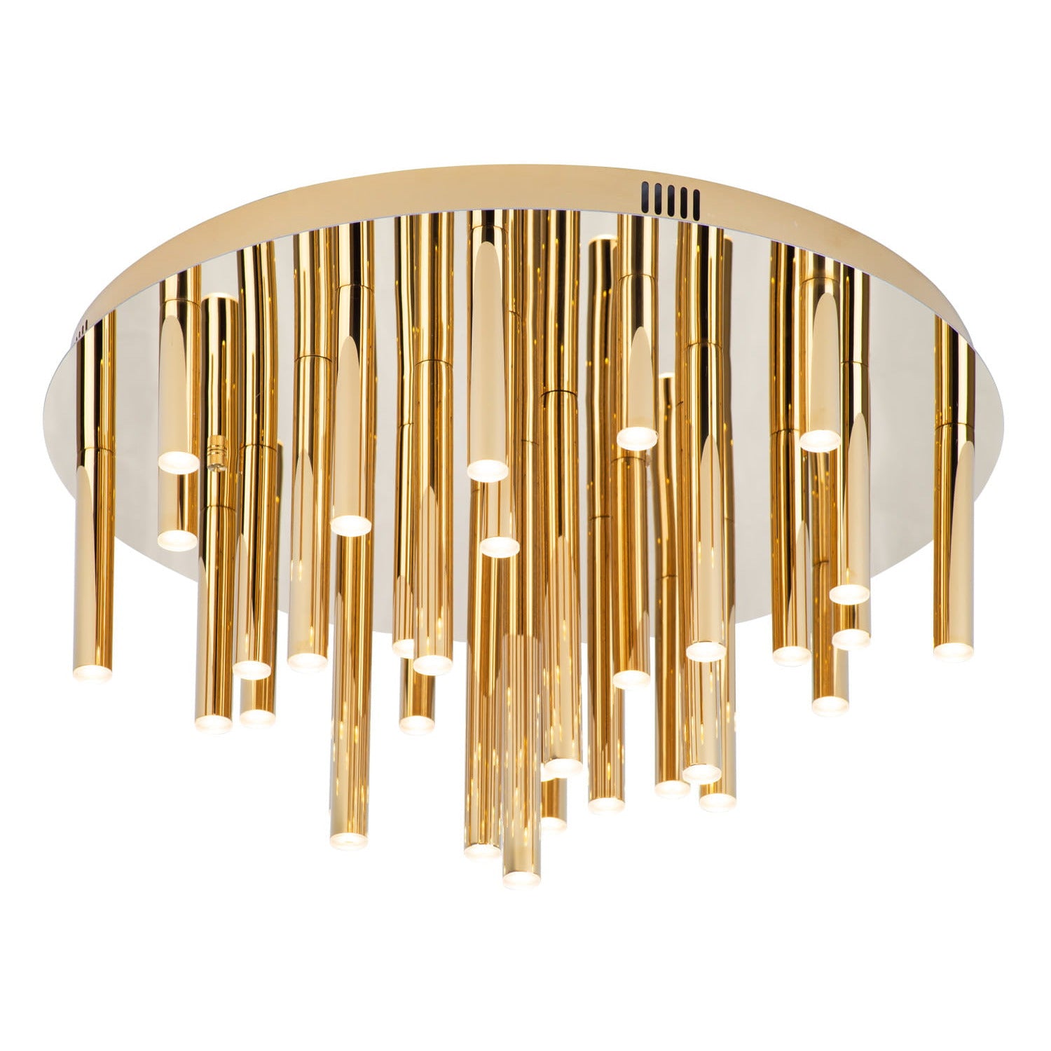 Plafonnier Organic 60 cm doré à variateur